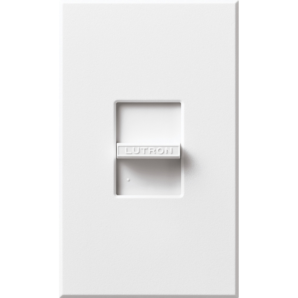 Nova Dimmer, Magnetic Low-Voltage, Neon/Cold Cathode, Single-pole (small control), 120V/600VA (450W) in white