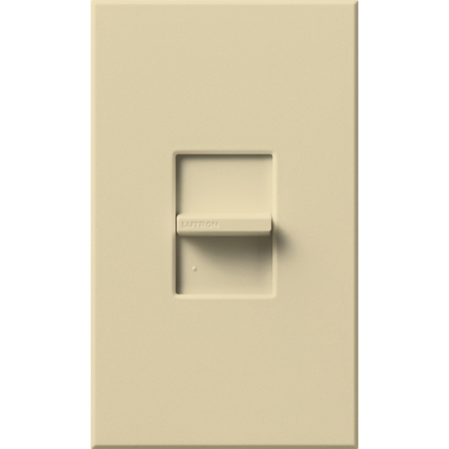 Nova T Dimmer, Fluorescent or LED Dimming with 3-Wire Ballasts and Drivers, Single-pole (small control), 277V/8A in ivory