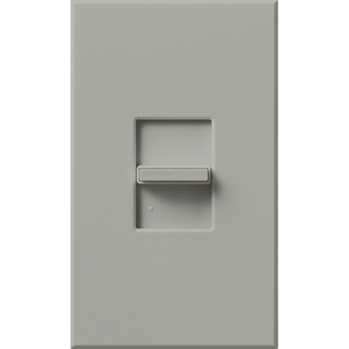 Nova T Dimmer, Fluorescent or LED Dimming with 3-Wire Ballasts and Drivers, 3-way/single-pole (small control), preset, 120V/8A in gray
