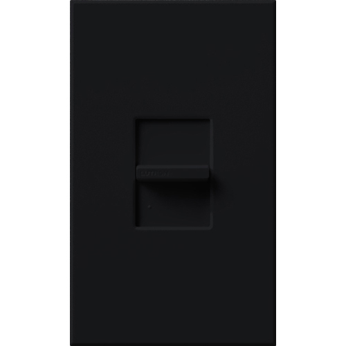 Nova T Dimmer, Fluorescent or LED Dimming with 3-Wire Ballasts and Drivers, Single-pole (small control), 120V/16A in black