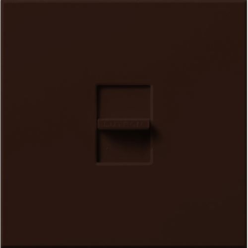Nova T Wallplate Kit, Single gang, large (no fin sections removed) in brown