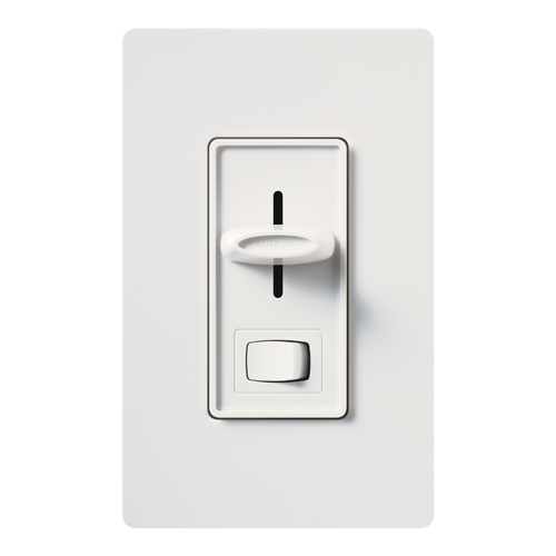 Skylark Dimmer with On/Off Switch, Incandescent/Halogen, Single-pole, preset, 120V/1000W in white
