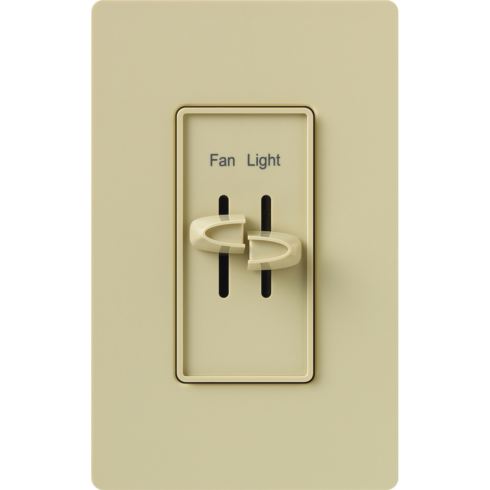 Skylark Fan/Light Control, Single-pole, quiet 3-speed and dimmer, 120V/300W light, 1.5A fan in ivory