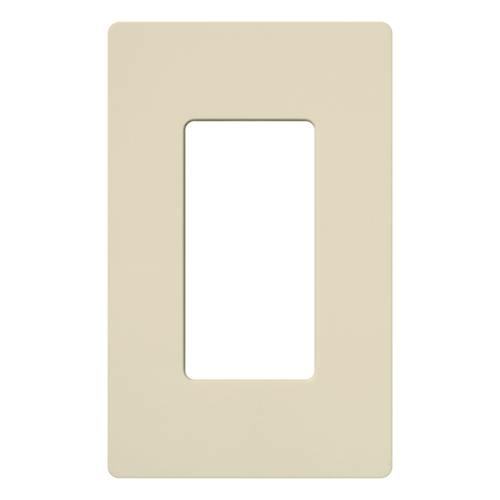 Claro Wallplate, Satin Finish, Single-gang in eggshell