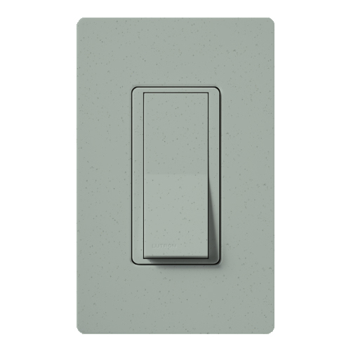 Claro Switch, Satin Finish, Single-pole, 277V/15A in bluestone