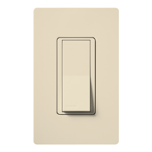 Claro Switch, Satin Finish, Single-pole, 277V/15A in eggshell