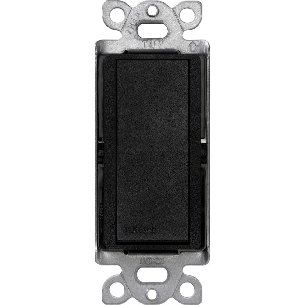 Lutron Claro 15 Amp, Single-Pole On/Off Rocker Switch, Midnight