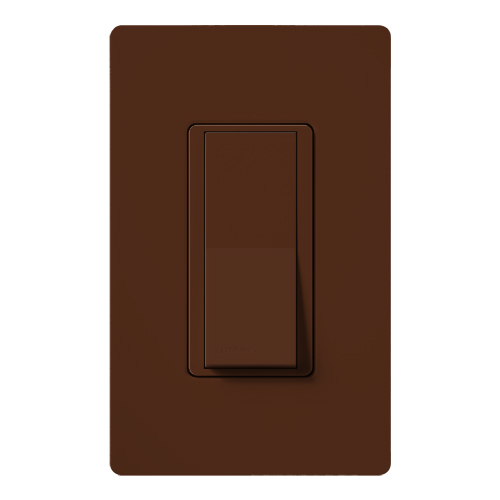 Claro Switch, Satin Finish, Single-pole, 277V/15A in sienna