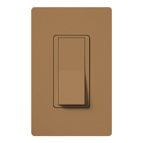 Claro Switch, Satin Finish, Single-pole, 277V/15A in terracotta