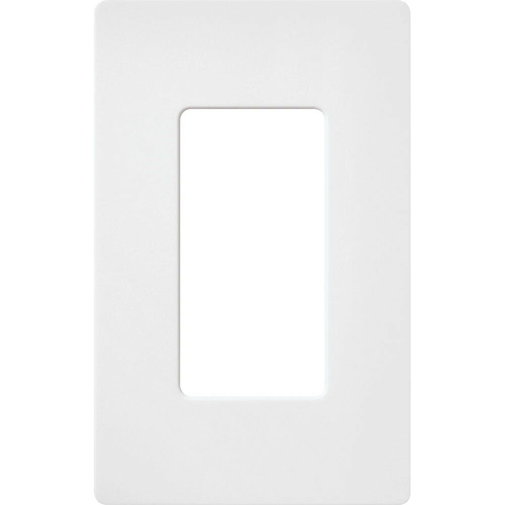 Claro Wallplate, Satin Finish, Single-gang in snow