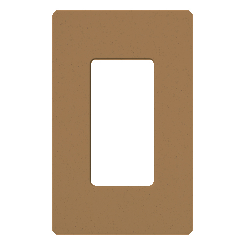 Claro Wallplate, Satin Finish, Single-gang in terracotta