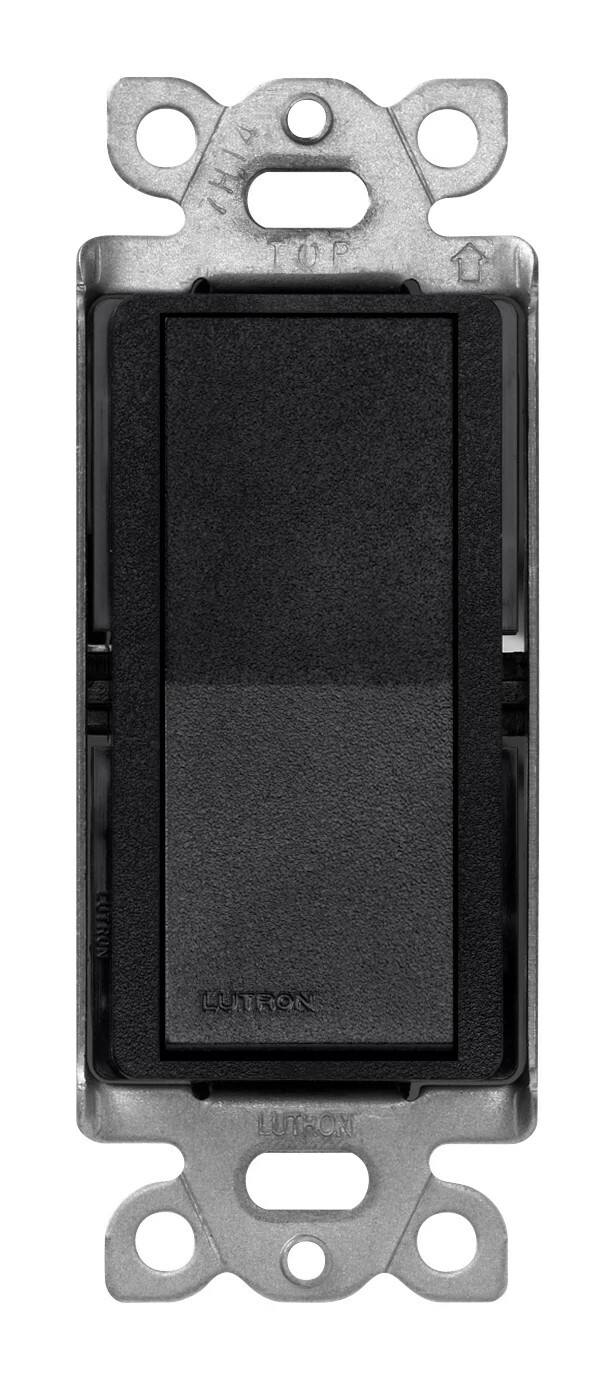 Lutron Claro 15 Amp, 3-Way On/Off Rocker Switch, Midnight