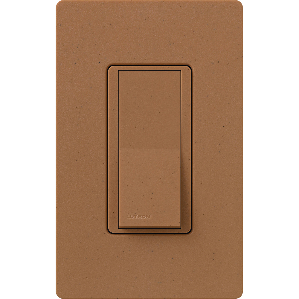 Claro Switch, Satin Finish, 3-way, 120V/15A in terracotta