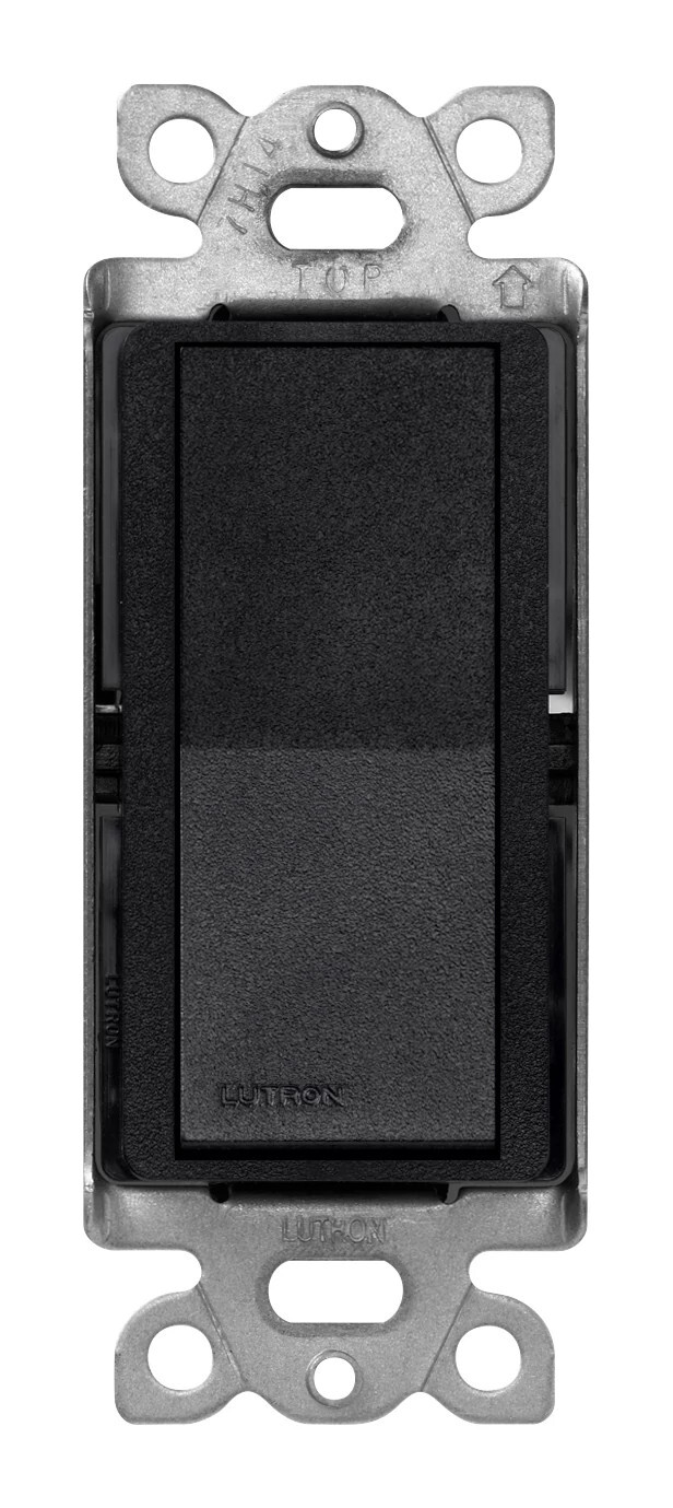 Lutron Claro 15 Amp, 4-Way On/Off Rocker Switch, Midnight