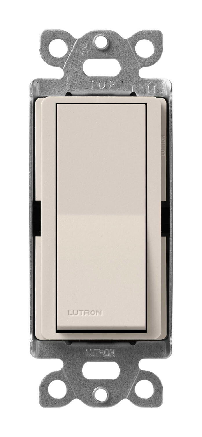 Lutron Claro 15 Amp, 4-Way On/Off Rocker Switch, Taupe