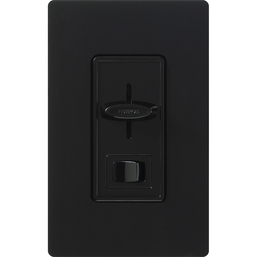 Skylark Dimmer with On/Off Switch, Magnetic Low-Voltage, Single-pole, preset, 120V/600VA (450W) in black