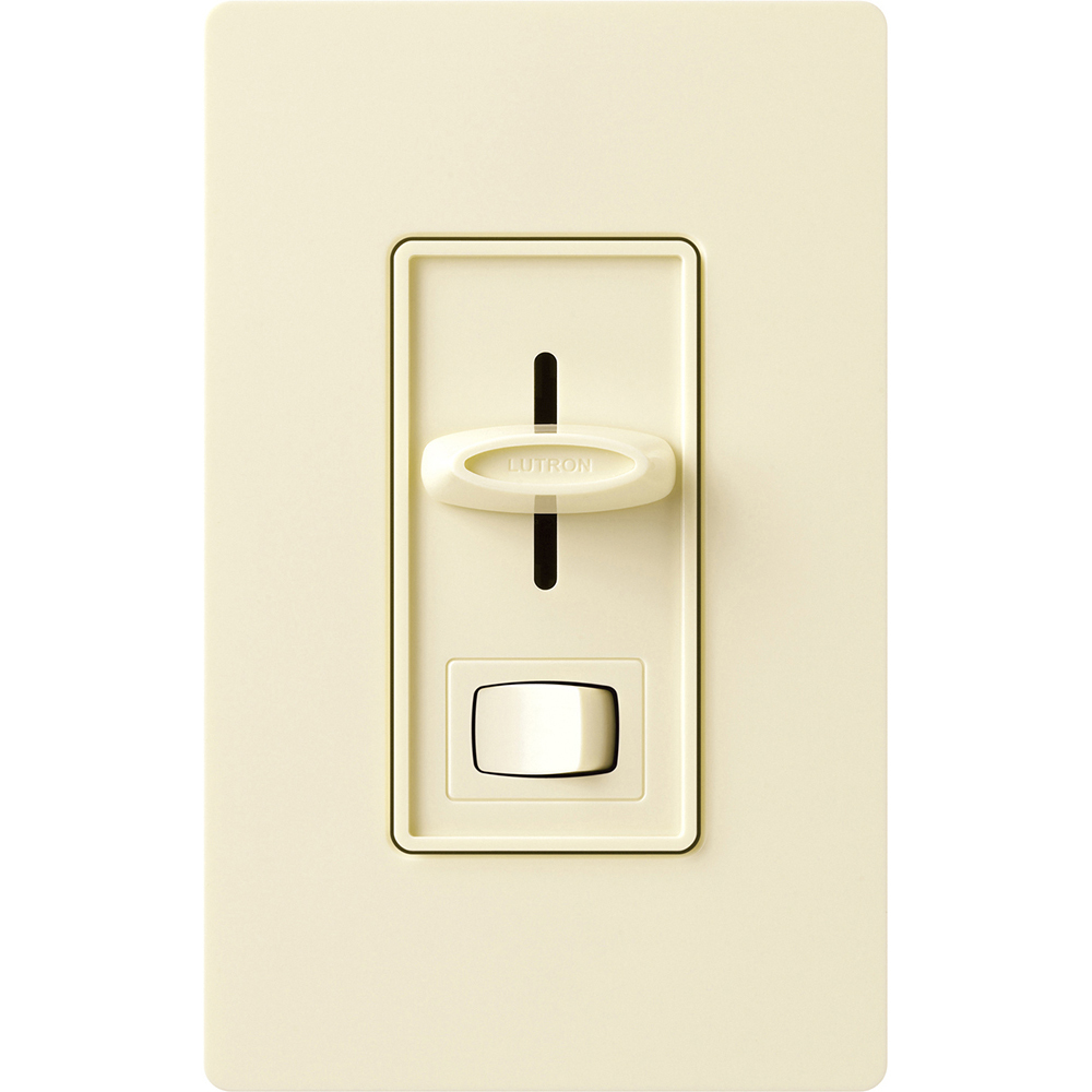 Skylark Dimmer with On/Off Switch, Magnetic Low-Voltage, 3-way, preset, 120V/600VA (450W) in almond