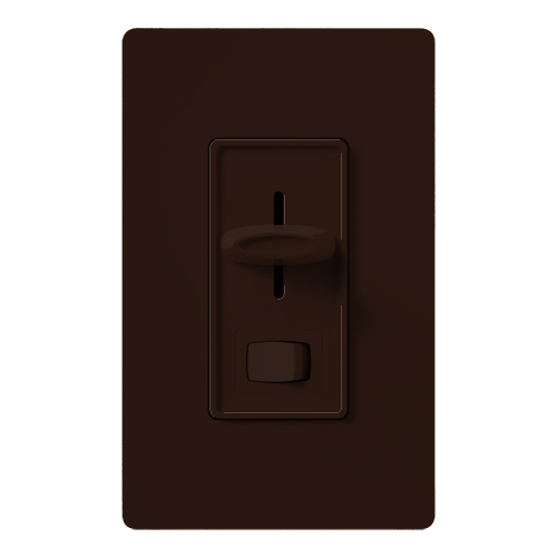 Skylark Dimmer with On/Off Switch, Magnetic Low-Voltage, 3-way, preset, 120V/600VA (450W) in brown