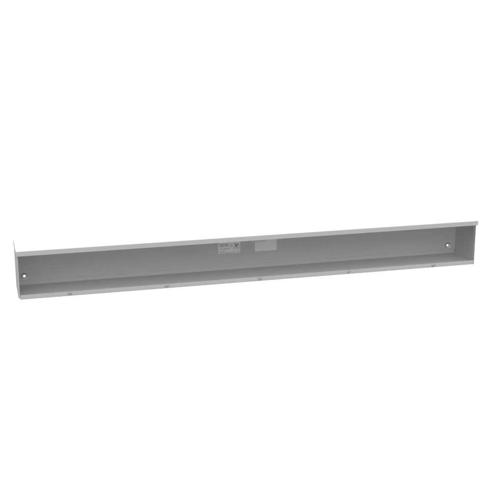 12x72x12 Screw Cover Wireway Type 3R UL Listed Steel No Knockouts ANSI 61 Gray Quad D Knockout for Lock