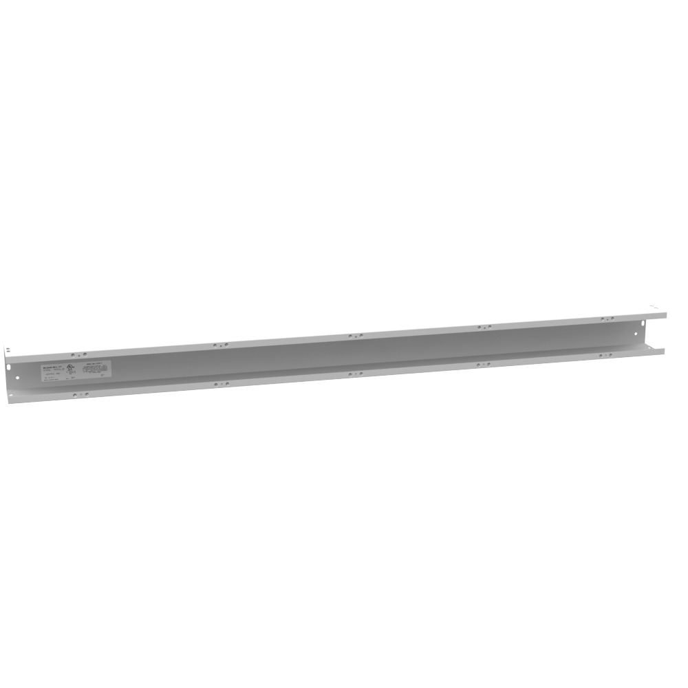 4x120x4 Screw Cover Wireway Type 1 UL Listed Steel No Knockouts ANSI 61 Gray