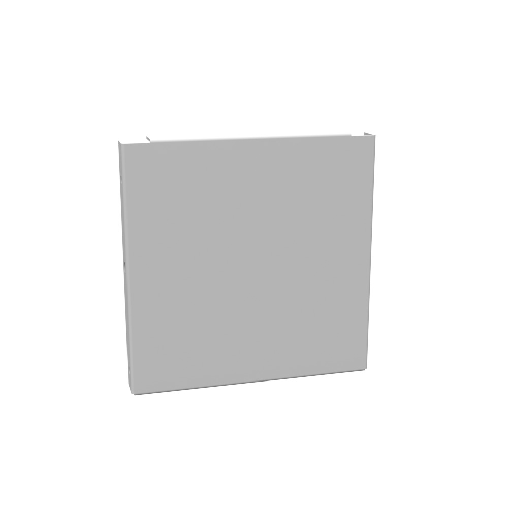 Wireway End Type 1 6x6 Screw Cover ANSI 61 Gray Steel No Knockouts