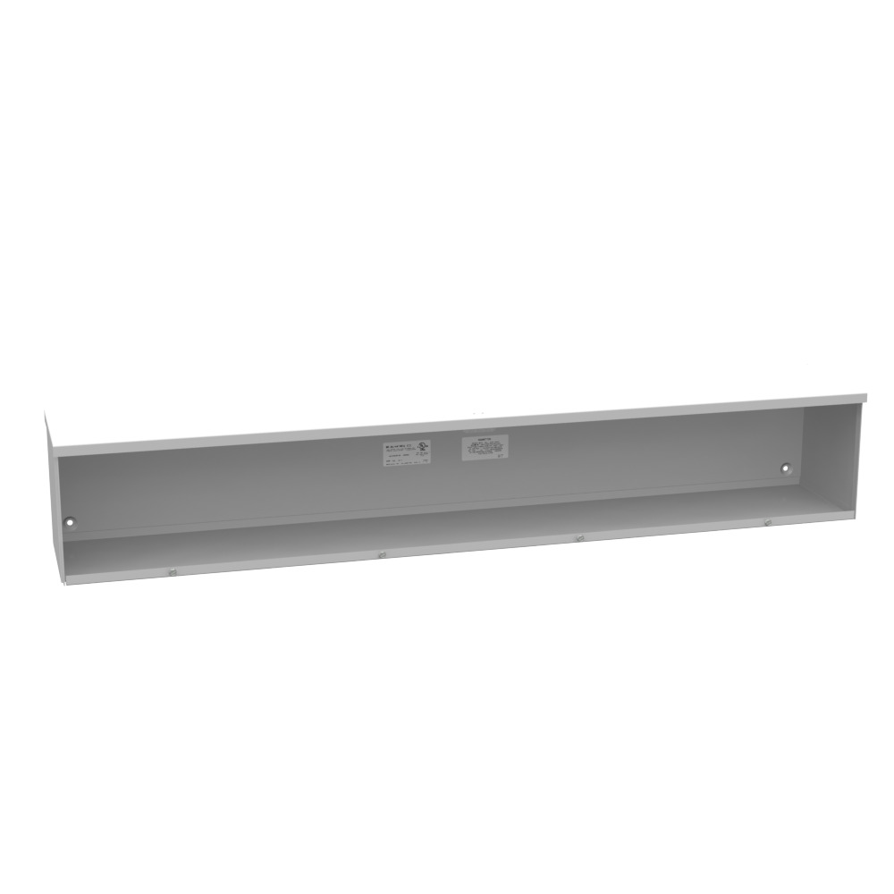 8x48x8 Screw Cover Wireway Type 3R UL Listed Steel No Knockouts ANSI 61 Gray Quad D Knockout for Lock