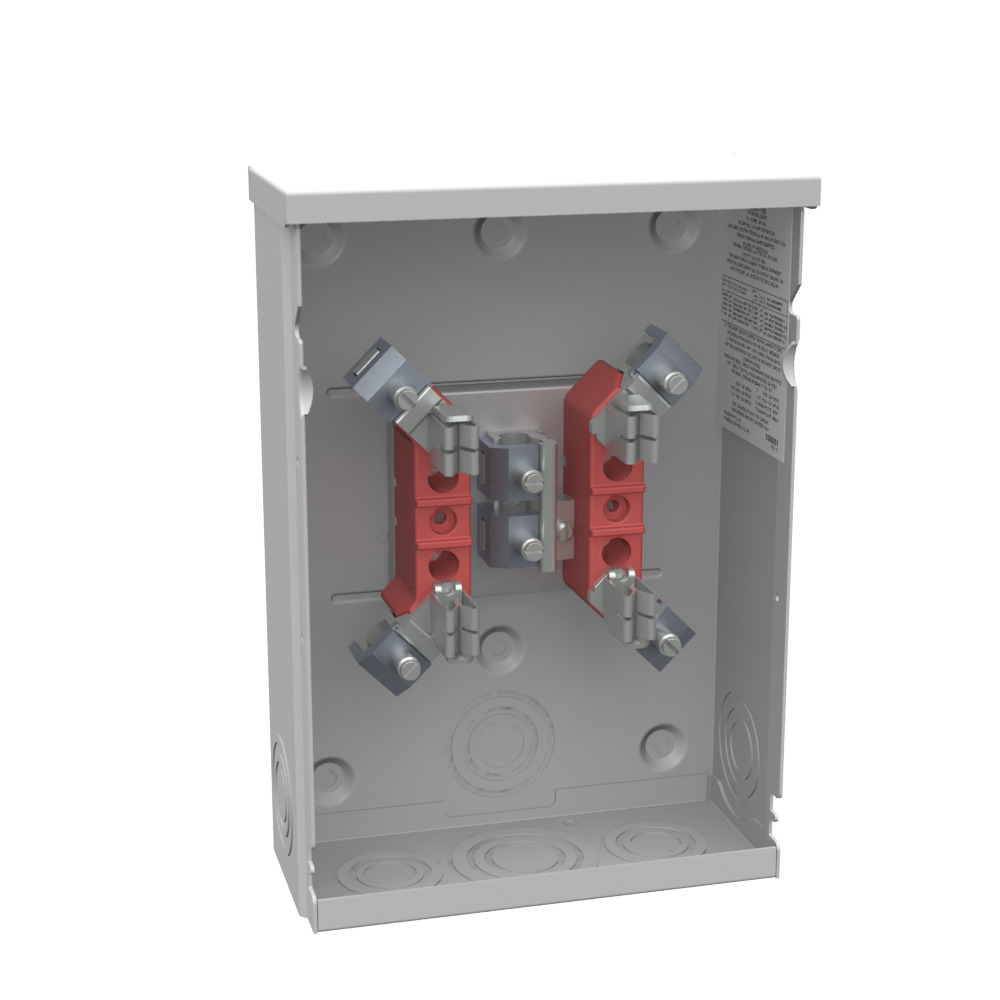 U7490-O 4 Term, Ringed, Plain Top, 125 Amp