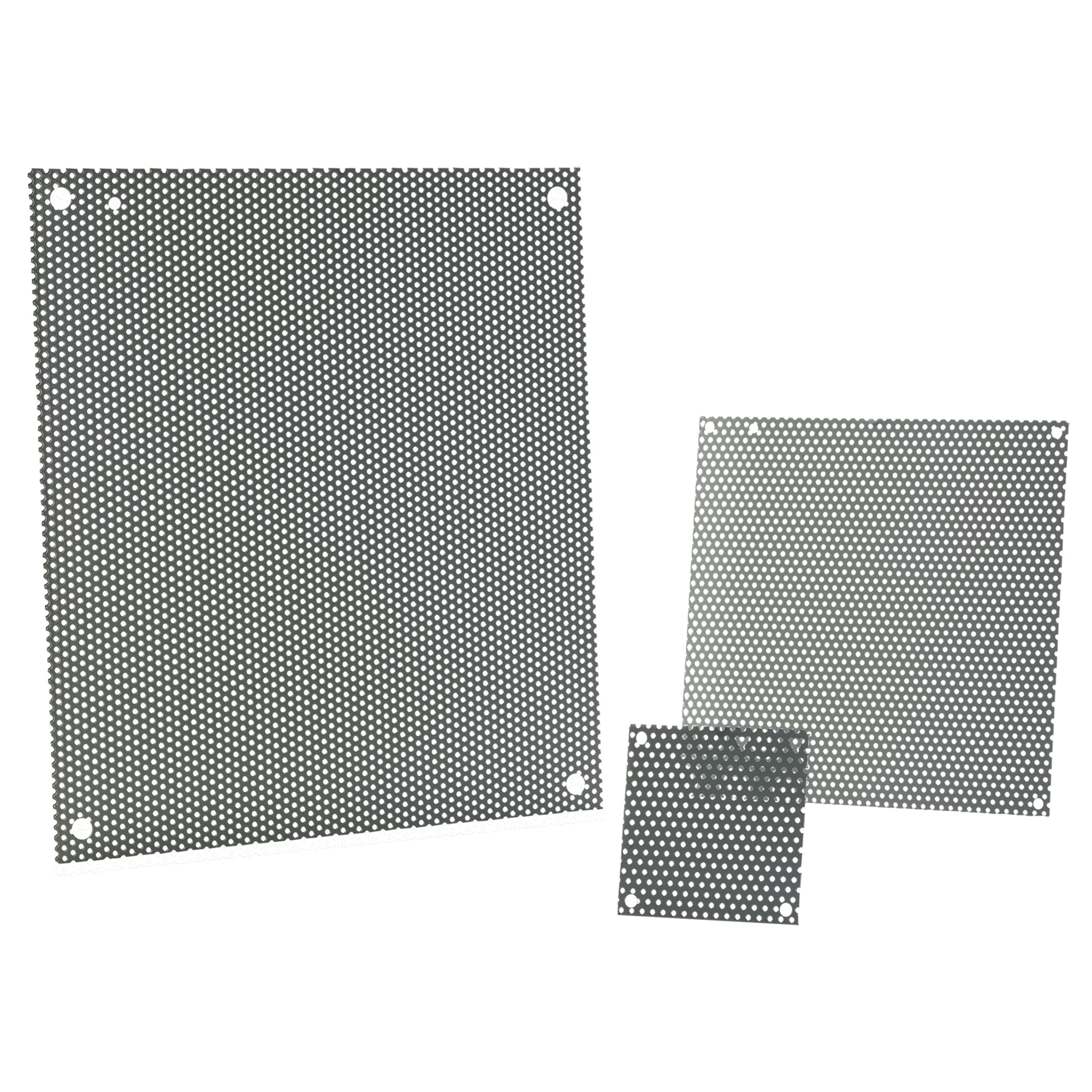 Perforated Panel for Small Enclosure Type 1 and 3R, fits 10x8, Gray, Steel