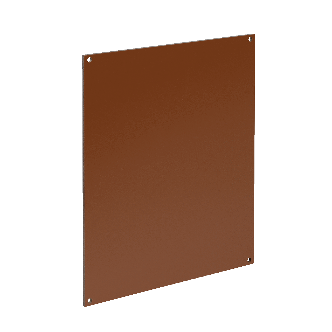 Panel for Junction Box, fits 18x16, Lt Brown, Phenolic Laminate