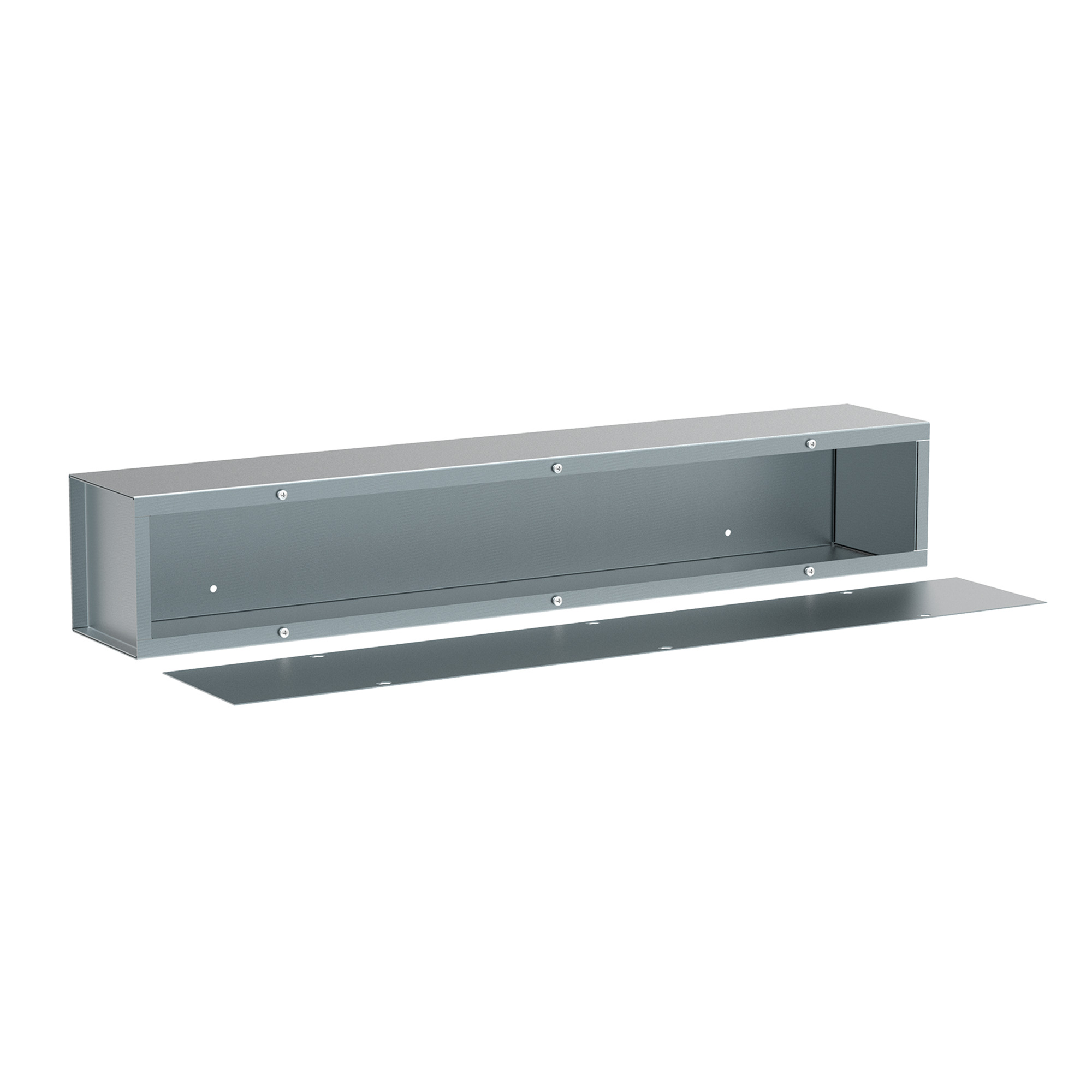 Wiring Trough NEMA Type 1, 4.00x4.00x12.00, Gray, Steel