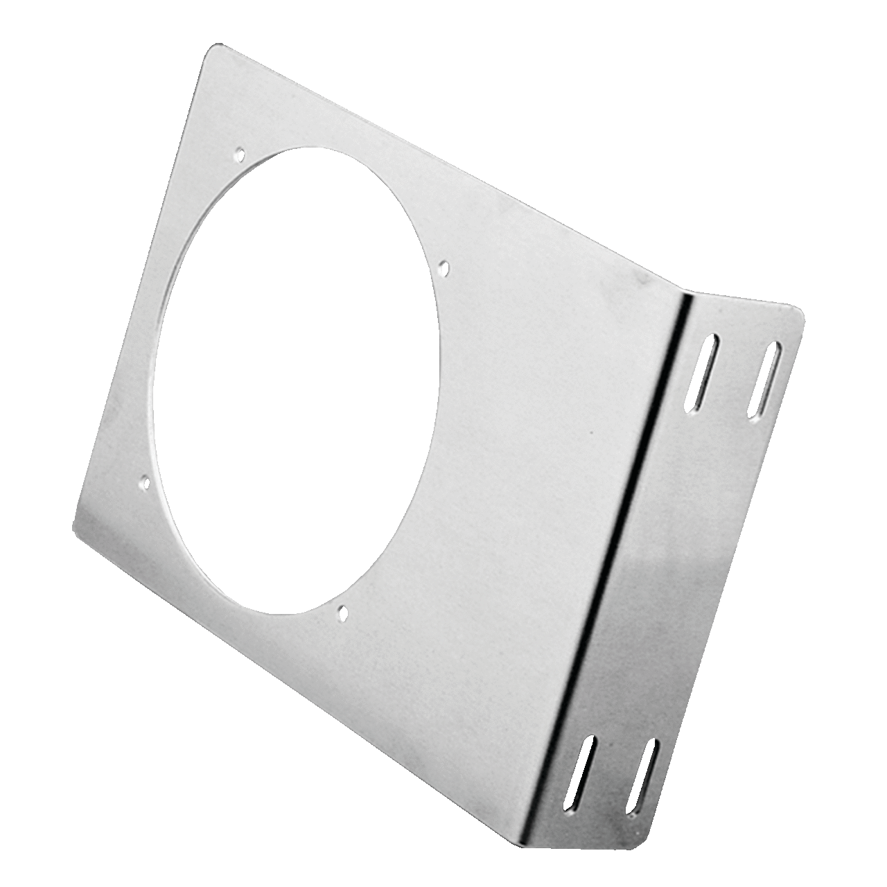 Fan Bracket for 4-inch Comapct Axial Fan, 6.00x5.00x1.50, Mill, Aluminum