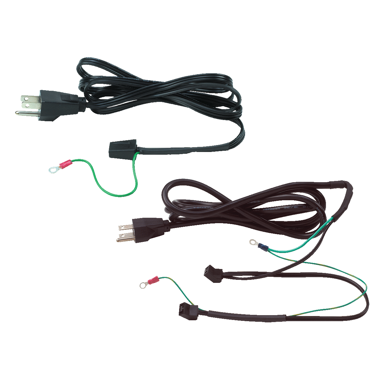 Fan Cords Two Connector, Black, Copper