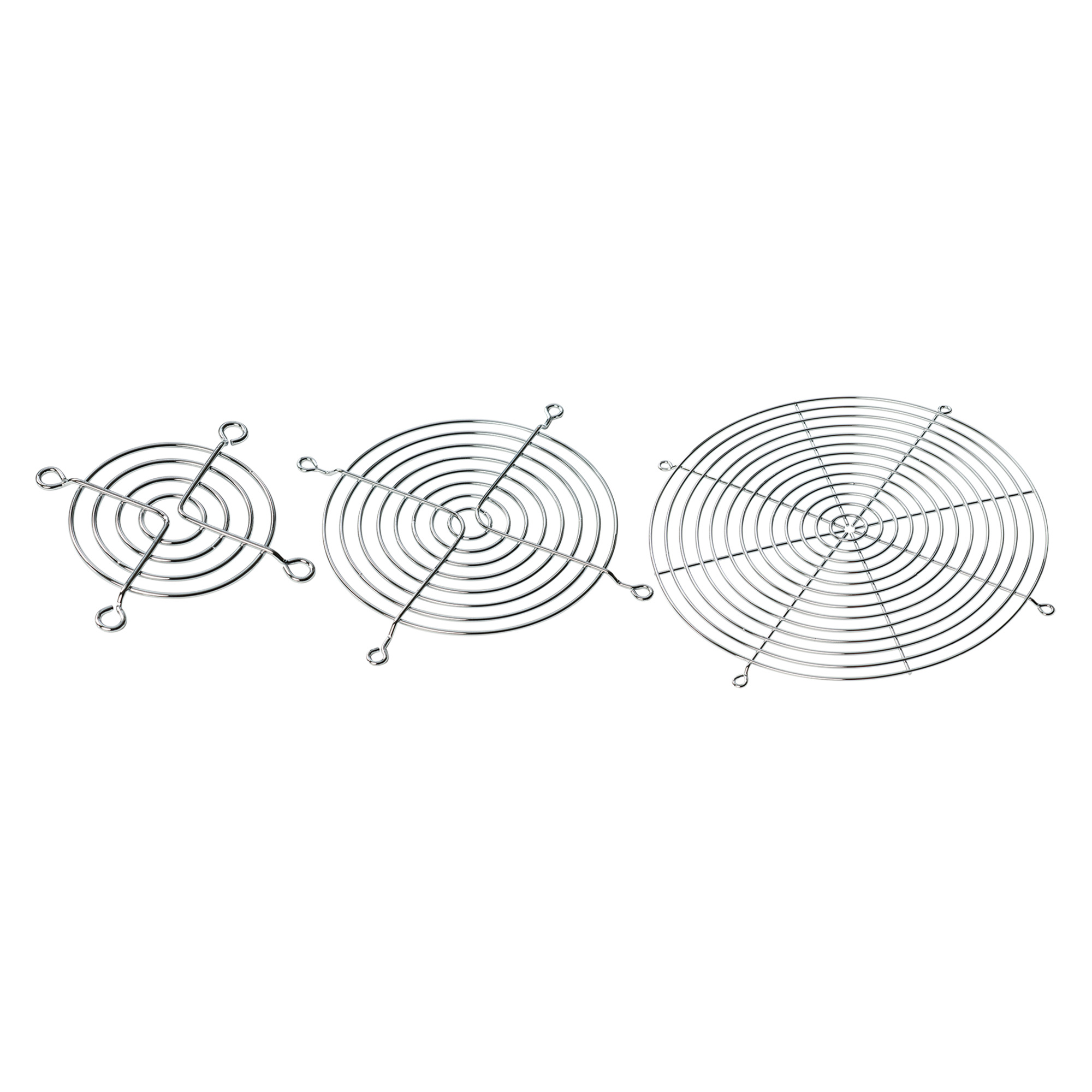 Finger Guard fits 4-inch Compact Axial Fan, 4.62x4.62x.12, Chrome Plated, Steel