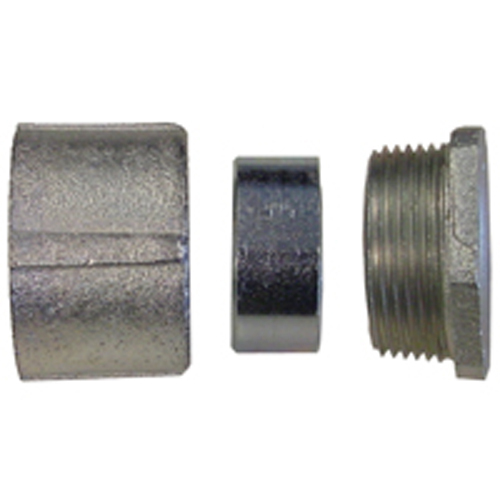 EC-600 3-Piece Concretetight Conduit Union, 6 in, 90 deg, Malleable Iron