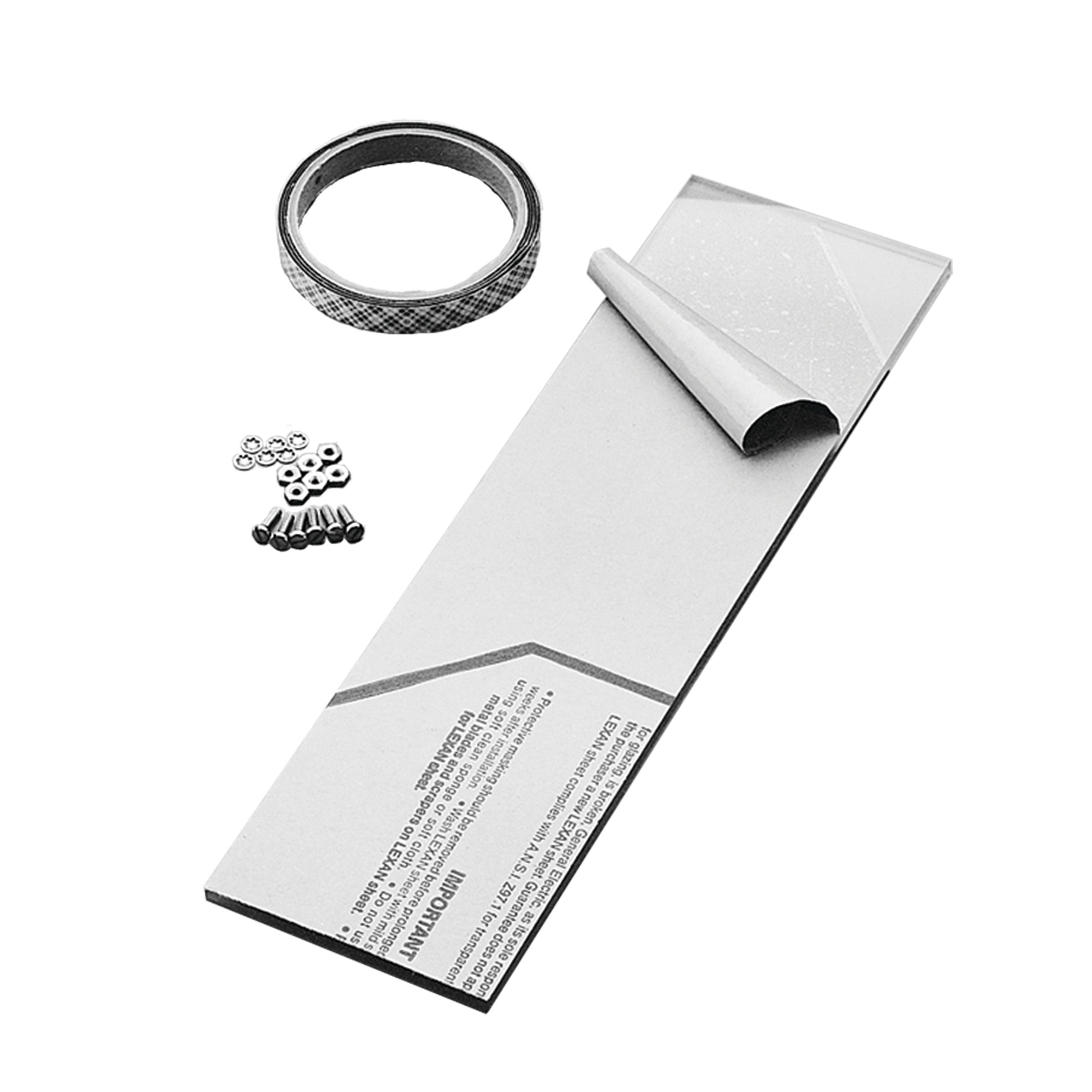 Frameless Window Kit, 5.50x3.00, Polycarbonate