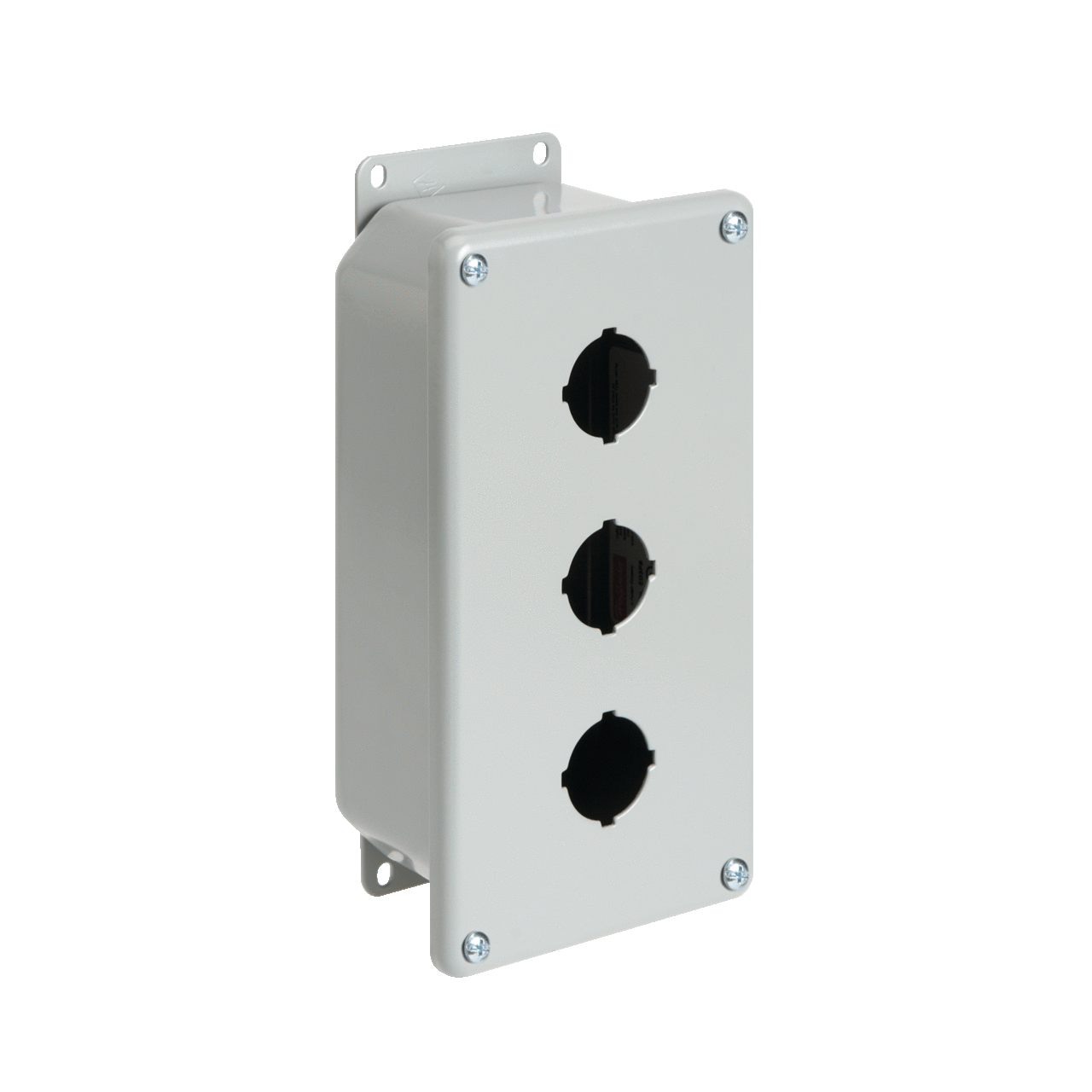 Deep Pushbutton Enclosures Type 12, 1PB x 22.5mm, Gray, Steel