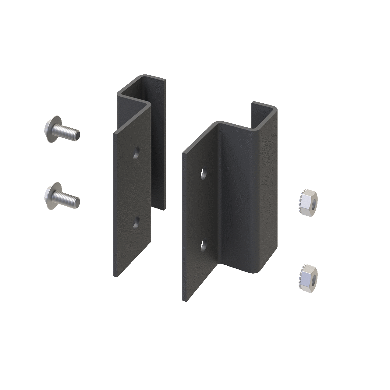 Seismic Cabinet Joining Kit, Black, Steel