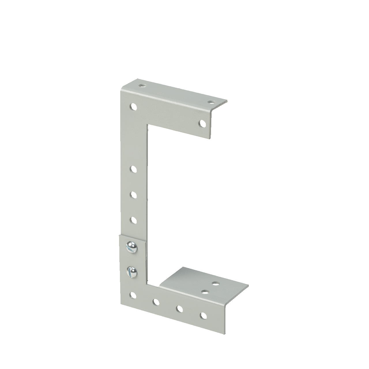 Drop and Bracket Hangers, fits 2.50x2.50, Gray, Steel