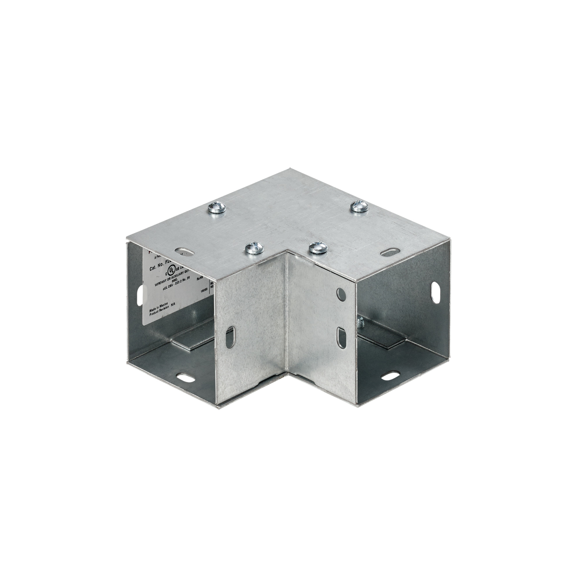 Elbow 90-Degree Lay-in, 4.00x4.00, Galvanized, Steel