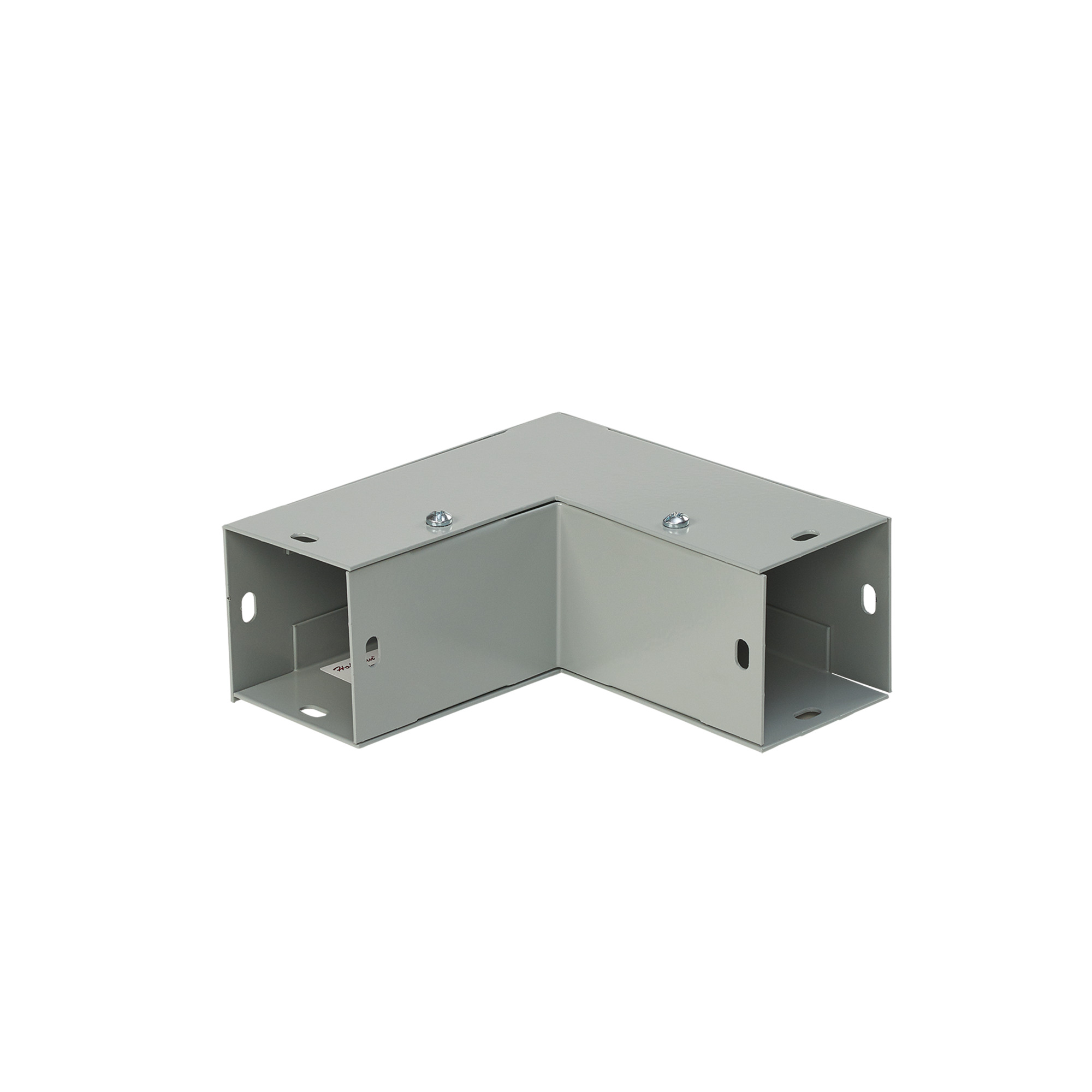 Elbow 90-Degree Outside Opening, fits 4.00x4.00, Gray, Steel