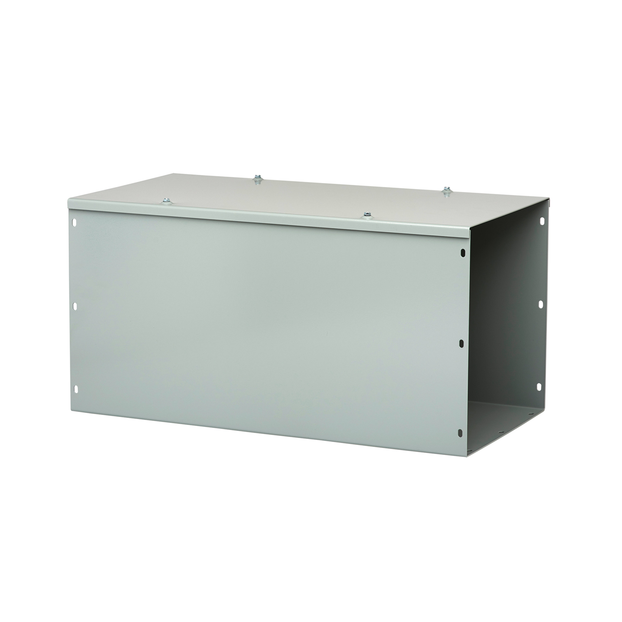 Straight Section Lay-in Hinged-Cover Type 1 no KOs, 4x4x72, Gray, Steel