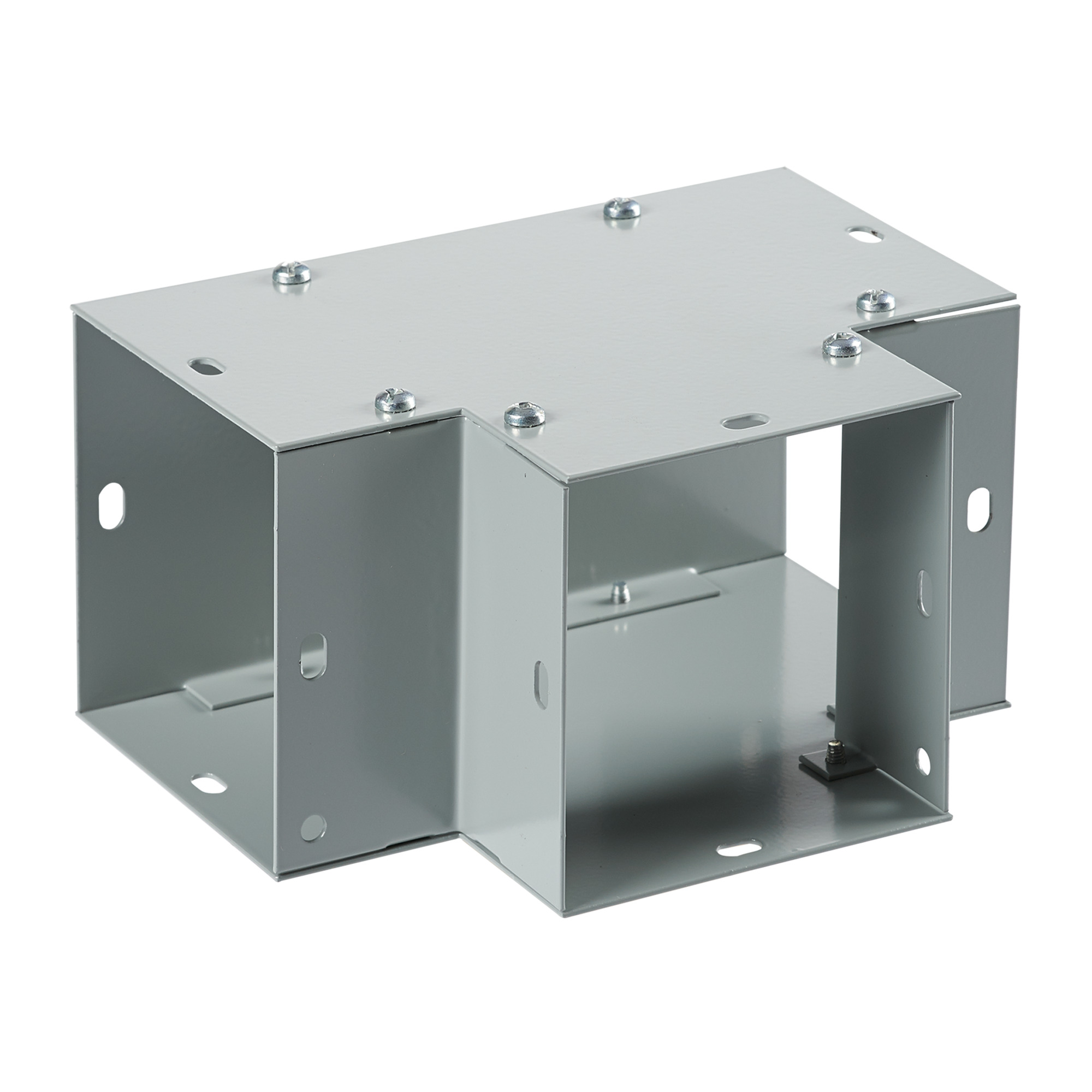 Flush Tee 90-Degree, 4.00x4.00, Gray, Steel