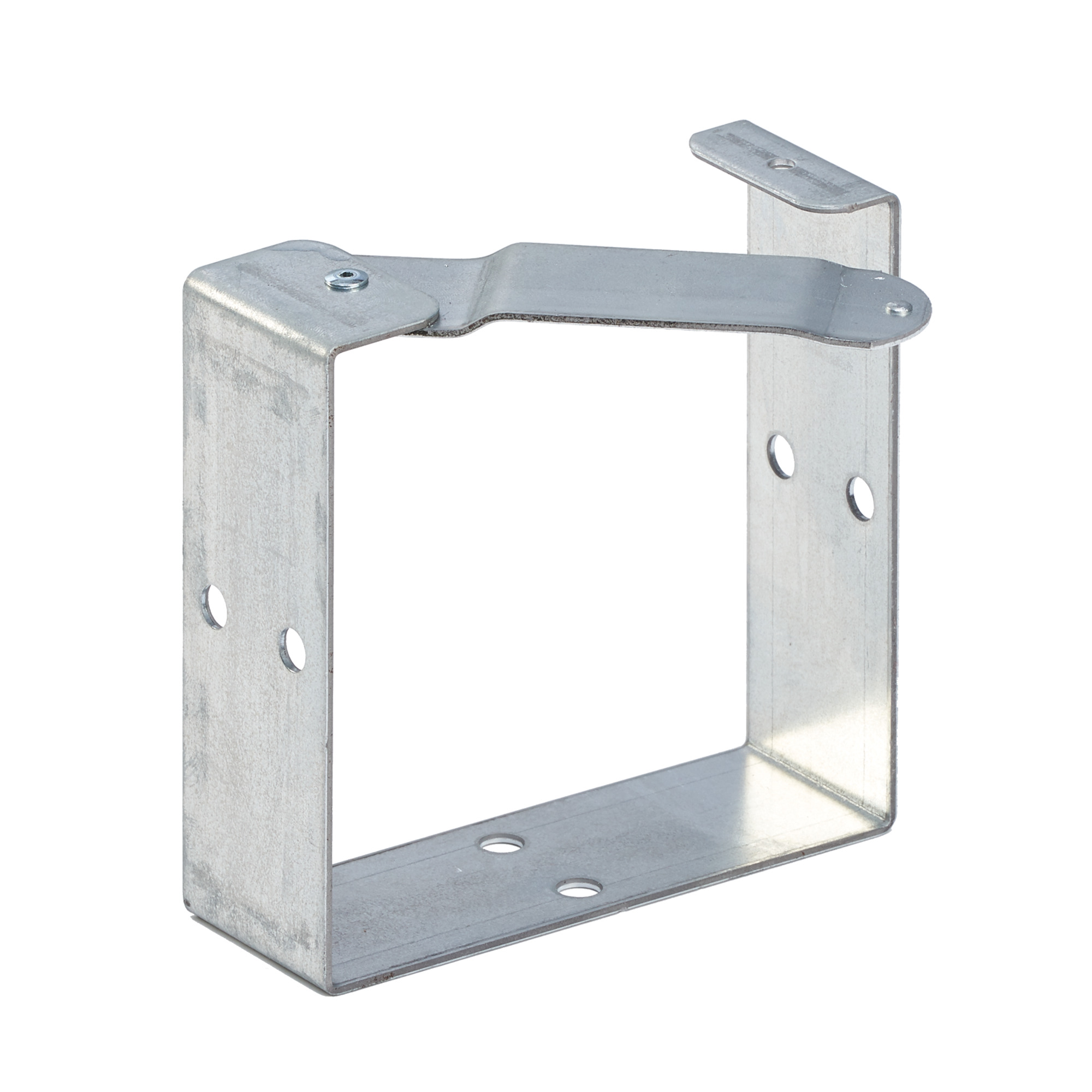 Universal U-Connector for LayIn Wireway, fits 4.00x4.00, Galvanized, Mild Steel