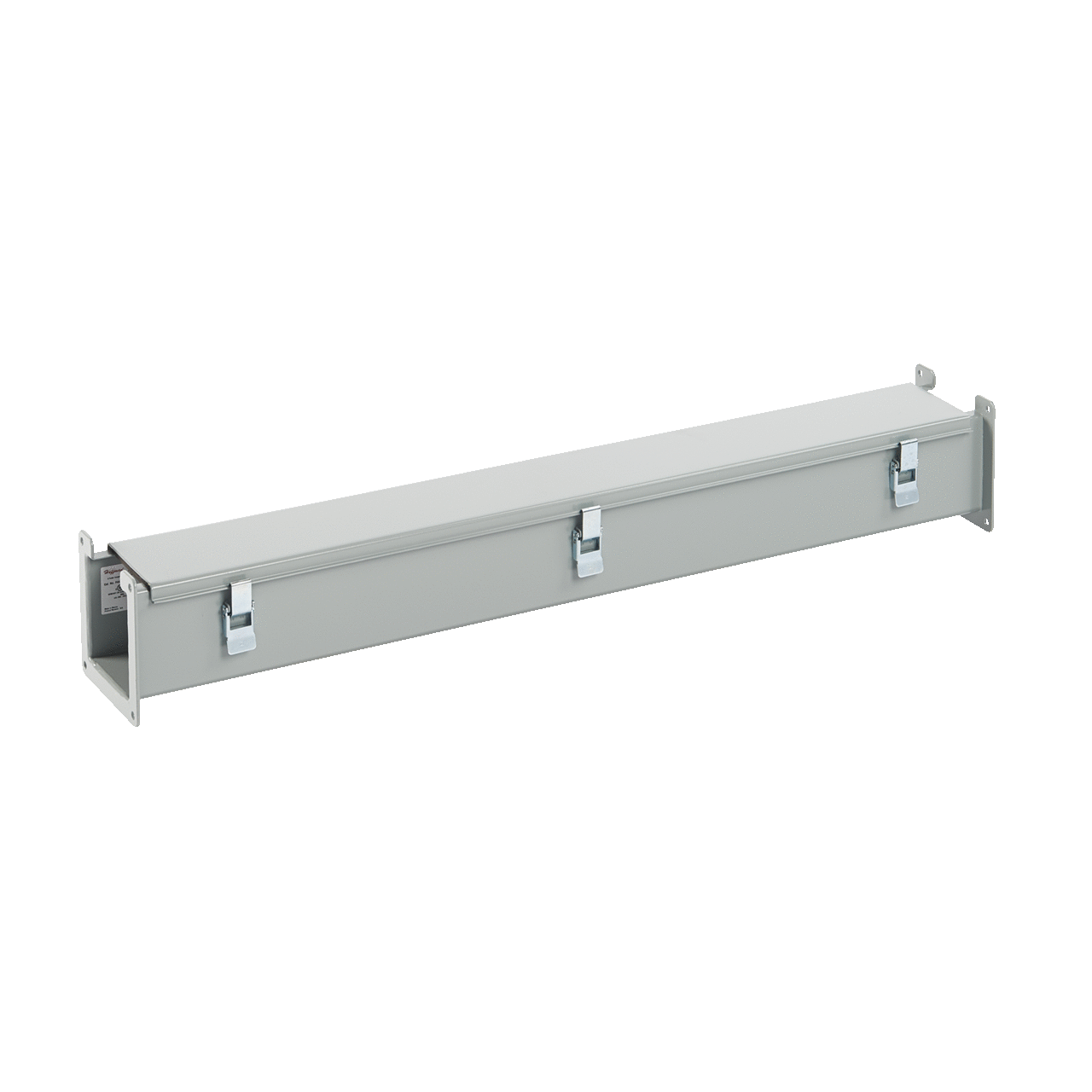 Straight Section, Lay-in Hinged-Cover, Type 12, 4.00x4.00x36.00, Gray, Steel