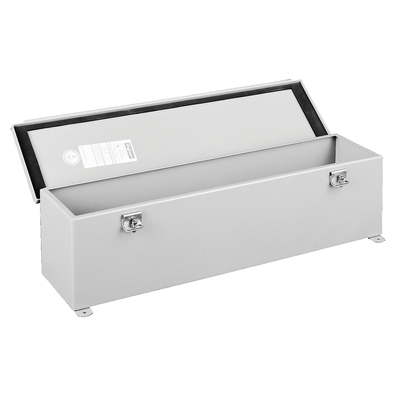 Hinged Cover Wiring Trough NEMA Type 12, 4.00x4.00x36.00, Gray, Steel