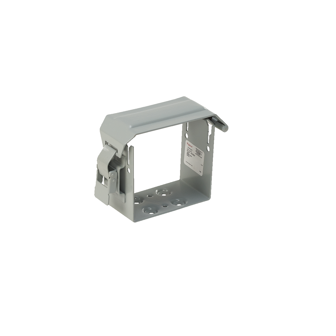 U-Connector, fits 4.00x4.00, Gray, Steel