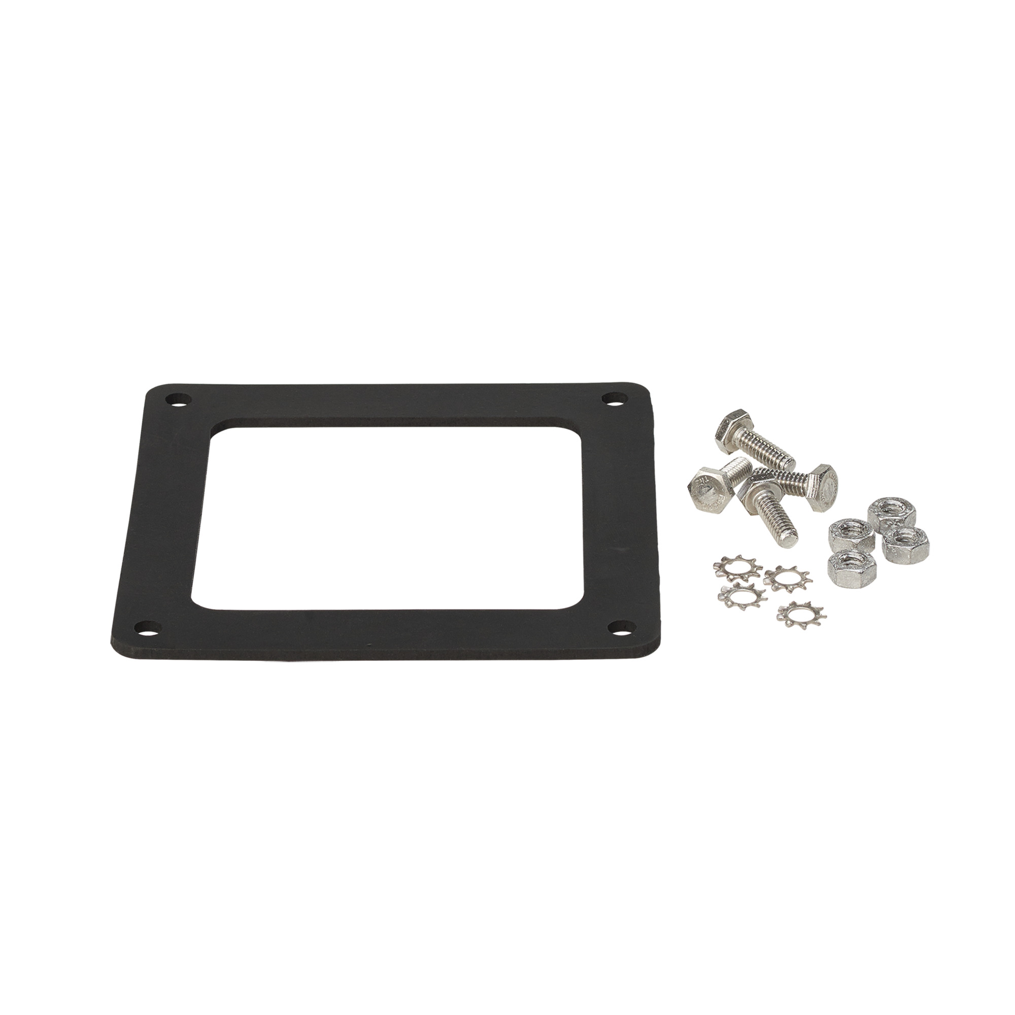 Gasket and Screws Feed-Through, fits 4.00x4.00, Brushed, SS304