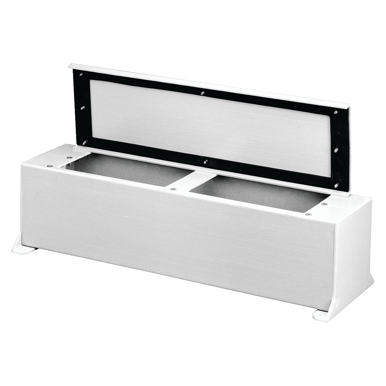 Fiberglass Wiring Trough, NEMA Type 12 and 3R, 6.00x6.00x48.00, Fiberglass