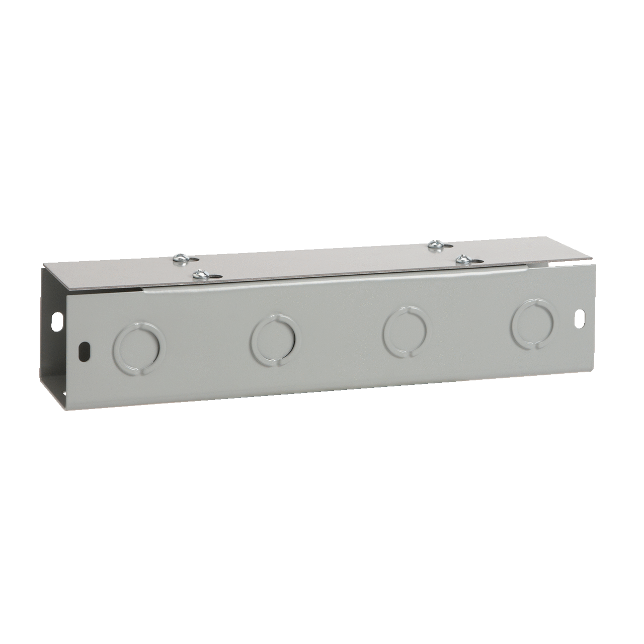 Straight Section, Lay-in Flat-Cover, Type 1, 6.00x6.00x36.00, Gray, Steel
