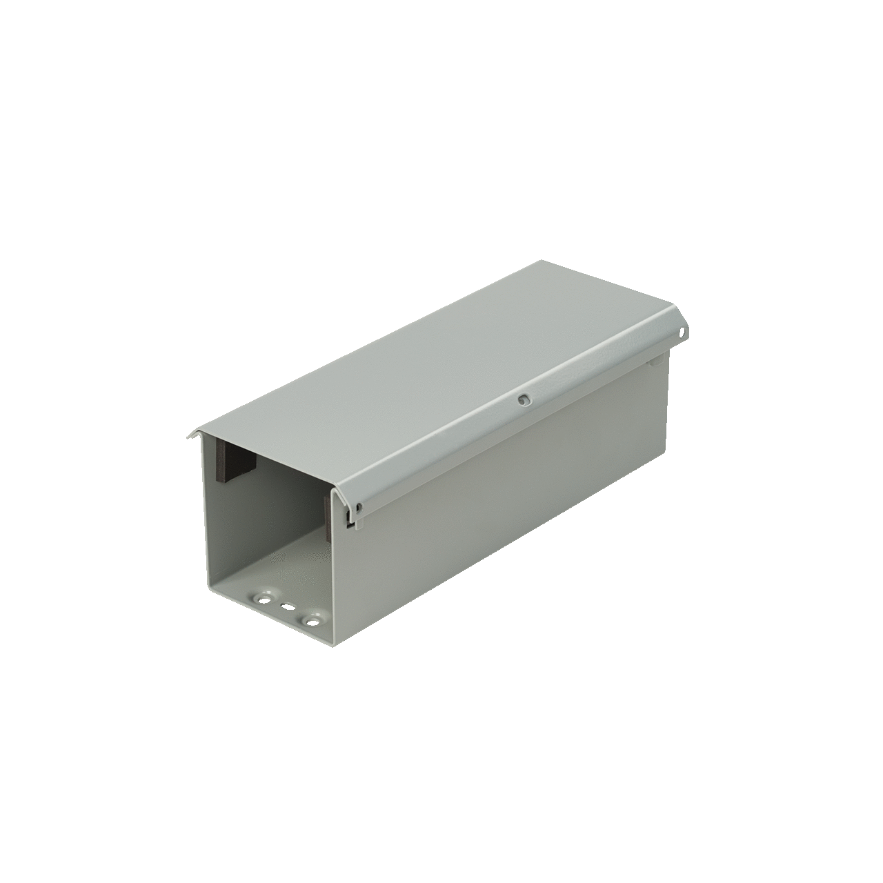 Lay-In NEMA Type 3R Wireway Straight Section, 6.00x6.00x120.00, Gray, Steel